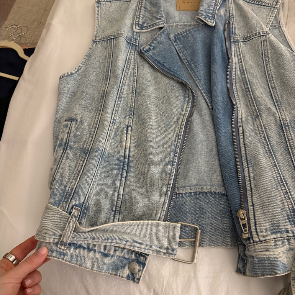 Blank NYC Denim Belted Vest - Picture 2 of 4